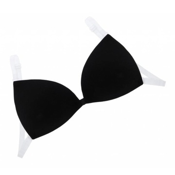 Strapless Invisible Bra Black C36 as described