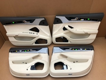 AUDI A8 D4 СТОРОНЫ, ОБИВКА ДВЕРЕЙ, БЕЖЕВЫЙ, КОРИЧНЕВЫЙ