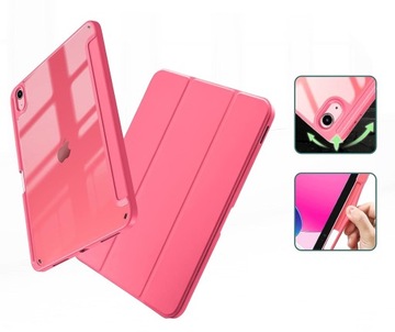 ПРОЗРАЧНЫЙ ЧЕХОЛ ДЛЯ APPLE IPAD 10,9 ДЮЙМА 10-ГО ПОКОЛЕНИЯ 2022 г. A2757 A2696 A2777 РОЗОВЫЙ