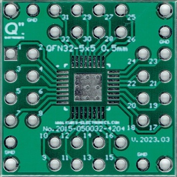 QFN32-5x5 0,50 мм на 4 x IDC2x4.