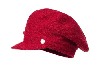 Kaszkiet damski DAFNE Czerwony Polski