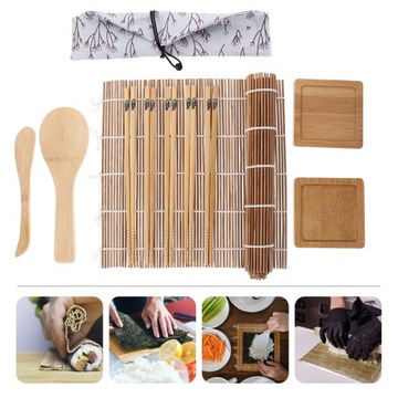 НАБОР ДЛЯ ПРИГОТОВЛЕНИЯ СУШИ БАМБУКИНСТРУМЕНТЫ ДЛЯ ПРИГОТОВЛЕНИЯ СУШИ