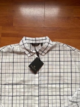 Massimo Dutti klasyczna koszula w kratę 40 L