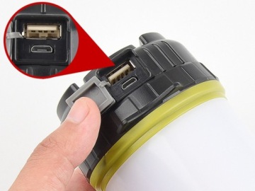 КЕМПИНГ-прожектор POWERBANK T6 + COB