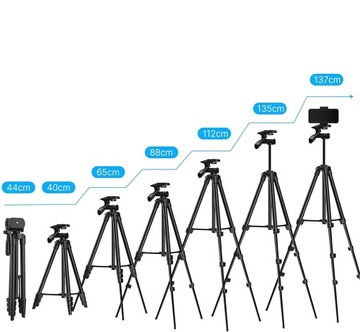 Штатив для телефона с камерой 135 см, пульт дистанционного управления Bluetooth