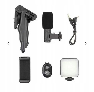 Для прямого эфира в Tik Tok — ПОДСТАВКА ДЛЯ ТЕЛЕФОНА со светодиодной лампой мощностью 5 Вт и микрофоном You Tube