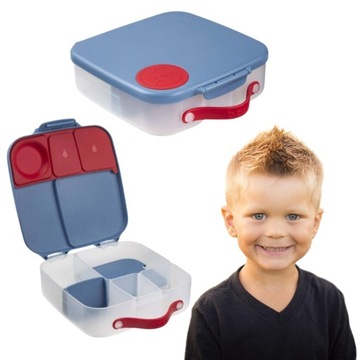B.box Lunchbox dla dzieci do szkoły - szczelna śniadaniówka z przegródkami