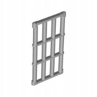 LEGO Drzwi Krata 1x4x6 92589 4599496 LBGray New