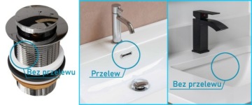 заглушка клик-клак, малый сифон б/п для умывальника