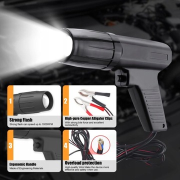 Profesjonalna lampa stroboskopowa Jonnesway 12V