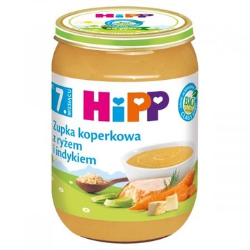 HiPP Zupka koperkowa z ryżem i indykiem BIO 190g