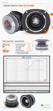 Głośnik wysokotonowy Sp audio SPTW-55