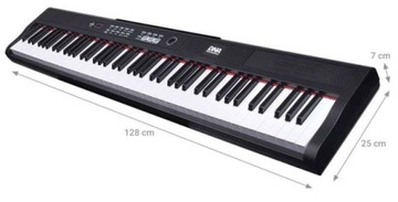 PRZENOŚNE PIANINO CYFROWE STAGE PIANO + STATYW PEŁNOWYMIAROWE 88 KLAWISZY