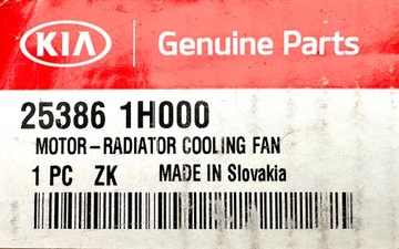 KIA CEED 1 ED 2006 - 2012 MOTOR VENTILÁTOR VĚTRÁK CHLADIČŮ ORIGINÁLNÍ OE