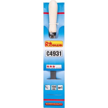 ПЛОСКИЙ НАПИЛЬНИК 200 мм № 2 С ДЕРЕВЯННОЙ РУЧКОЙ ПО МЕТАЛЛУ RICHMANN C4934.