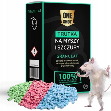 TRUTKA NA SZCZURY I MYSZY BARDZO MOCNA ONESHOT 1KG