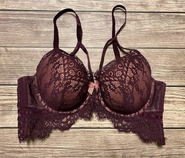 Hunkemoller piękny biustonosz stanik balkonetka r. 85B