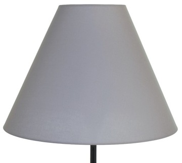 Abażur Do Lamp Klosz Stożek E27 Szary Brudny Bawełna 15x40 H28 MIRANO
