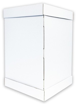 Opakowanie Karton na TORT 40x40x50cm Białe Pudełko