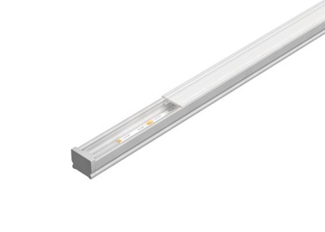 Aluminiowy profil LED PRO-10 szer. 1 cm wpustowy nawierzchniowy srebrny 1m