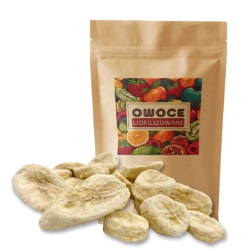 BANAN liofilizowany plastry LIO owoce liofilizowane 100g