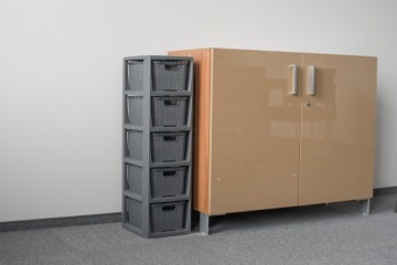 REGAŁ ŁAZIENKOWY KOMODA RATAN 5 KOSZYKÓW BRANQ