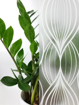 Folia Okienna Tło Szkło Mrożone Wzór Mleczny 90cm