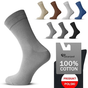 7x Skarpety męskie 100% BAWEŁNA skarpetki bawełniane garniturowe *39-41