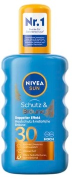NIVEA SUN Protect & Bronze Spray do opalania SPF 30 , 200 ml