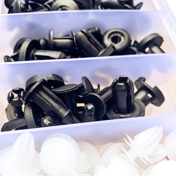 Зажимы для обивки, 6 видов, 100 шт + прочные съемники-ложки