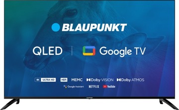 TELEWIZOR BLAUPUNKT QLED 55 CALI 4K UHD DOLBY ATMOS GOOGLE TV WIFI HDR