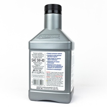 AMSOIL EUROPEAN CAR FORMULA (EFM) 5W40 1QT 946ML