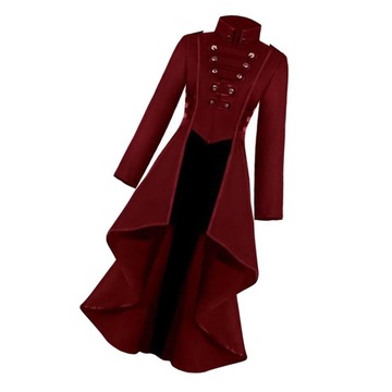 Dámska bunda Steampunk Gothic s dlhým rukávom