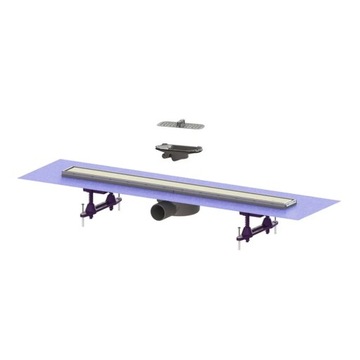 ODPŁYW LINIOWY Linearis Compact 65 cm DN 50 z sitkiem i syfonem Multistop