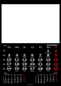 fotokalendarz biurkowy CZARNY - Twoje zdjęcia. Dla Babci, dla Dziadka