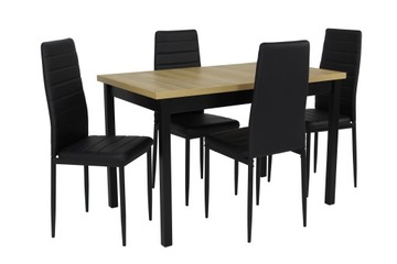Mały zestaw do kuchni 4 krzesła i stół 70x120/160