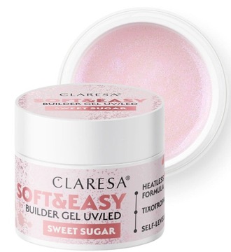 Claresa Soft&Easy Żel Budujący Sweet Sugar 12g