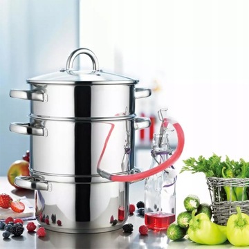Соковыжималка Kinghoff 3302, пароварка для соков, 8л