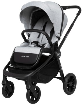 MUUVO QUICK POLSKA SPACERÓWKA DO 22 KG + TORBA FOLIA MOSKITIERA ROCKY GREY