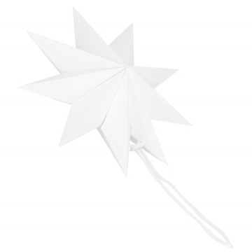 БОЛЬШАЯ ПОДВЕСНАЯ 3D БУМАЖНАЯ ЗВЕЗДА 30см РОЖДЕСТВЕНСКАЯ ДЕКОРАТИВНАЯ ЗВЕЗДА