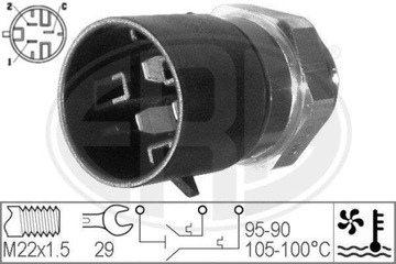 ERA 330217 PŘEPÍNAČ TERMICKÝ VENTILÁTOR CHLADIČŮ