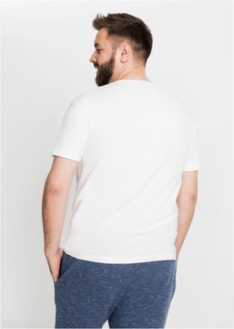 B.P.C t-shirt męski biały z nadrukiem XL.