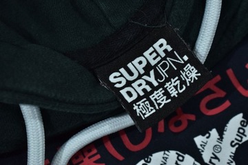 SUPERDRY Logowana Bluza z Kapturem Męska Hoodie / L