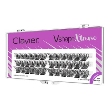 Clavier Kępki rzęs Vshape Xtreme V Mix 10/11/12mm