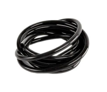 PRZEWÓD PODCIŚNIENIA WĄŻ WĘŻYK SILIKONOWY czarny BLACK 4mm