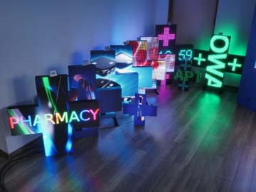 АПТЕЧНЫЙ КРЕСТ 2xP25-60X60см RGB