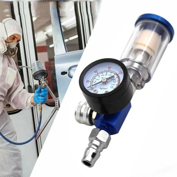 Прозрачный воздушный фильтр, 1/4 дюймовой резьбы, 0-140 фунтов на квадратный дюйм