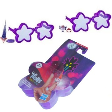 TROLLS Mali tancerze OKULARY +FIGURKA niesp seria2