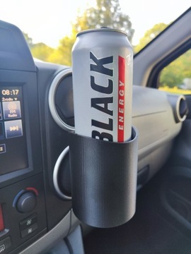 Cupholder na napoje + Uchwyt na telefon ZESTAW BERLINGO PARTNER Czarny Mat