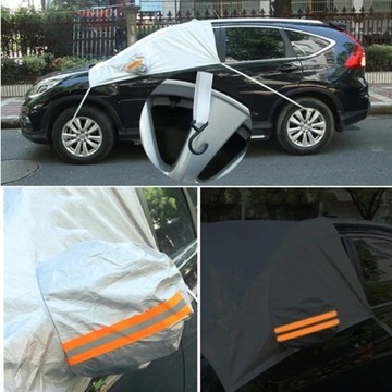 SAMOCHÓD POKROWIEC NA PRZEDNIĄ SZYBĘ OCHRONA PRZED SŁOŃCEM ŚNIEGIEM MROZEM